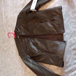 Maralyn & Me Junior Girls Faux Leather Jacket